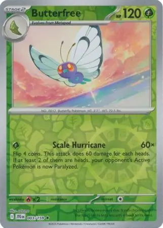 Journey Together Butterfree #3/159 reverse holo